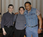 me, Adam, and Aaron Neville