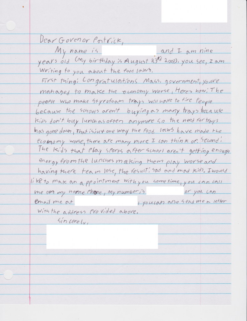 letter to governor for blog